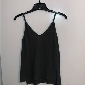 Forever 21 Dark Green Knitted Tank Top